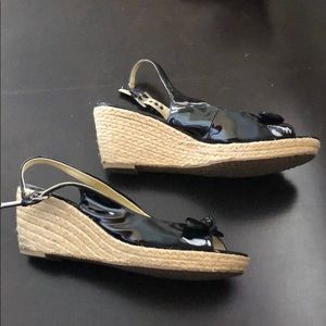 Franco Sarto Wedge summer shoe with sling back